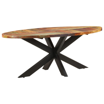 Tavolo da Pranzo 200x100x75cm in Legno Massello di Recupero