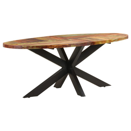 Tavolo da Pranzo 200x100x75cm in Legno Massello di Recupero