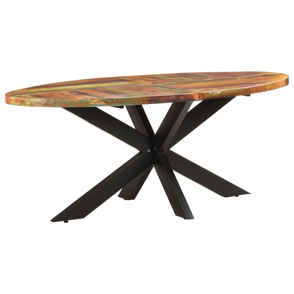 Tavolo da Pranzo 200x100x75cm in Legno Massello di Recupero