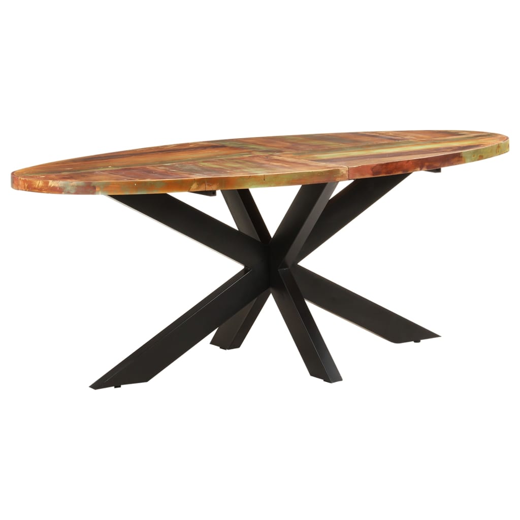 Tavolo da Pranzo 200x100x75cm in Legno Massello di Recupero