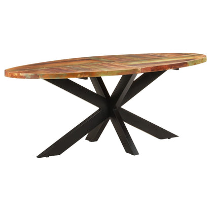 Tavolo da Pranzo 200x100x75cm in Legno Massello di Recupero