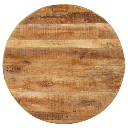 Tavolo da Pranzo Rotondo 100x100x75 cm Massello di Mango Grezzo - homemem39
