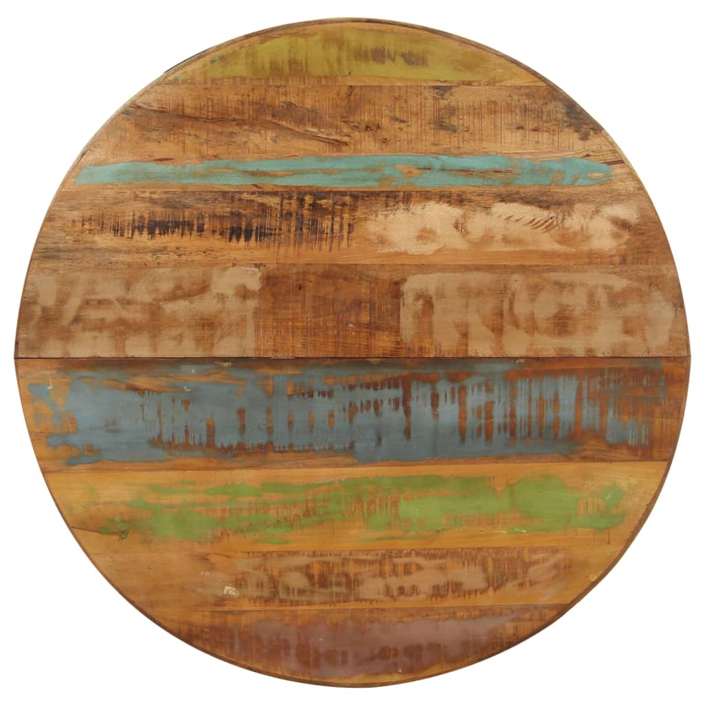 Tavolo da Pranzo Rotondo 100x100x75 cm Massello di Recupero - homemem39