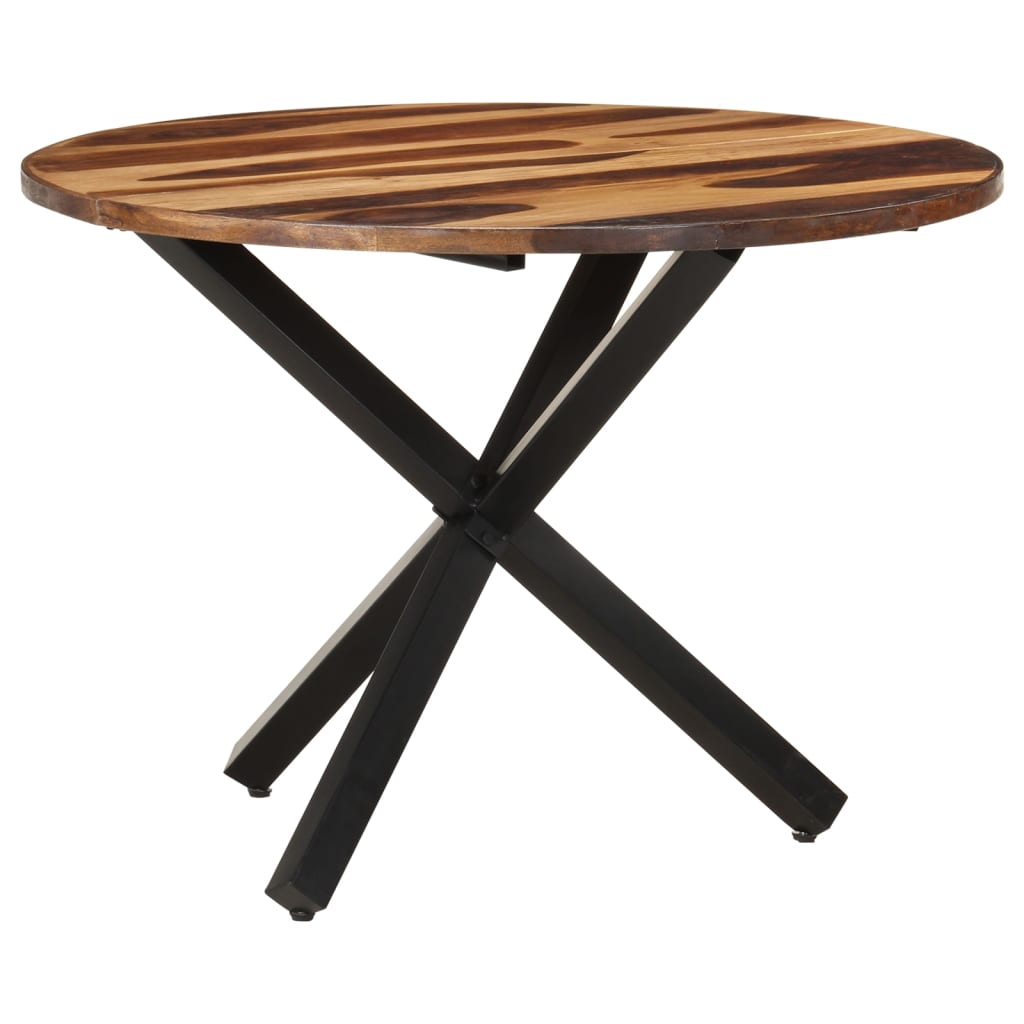 Tavolo da Pranzo 100x100x75 cm Legno di Acacia Finitura Ambra - homemem39