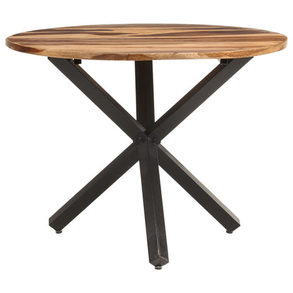 Tavolo da Pranzo 100x100x75 cm Legno di Acacia Finitura Ambra - homemem39