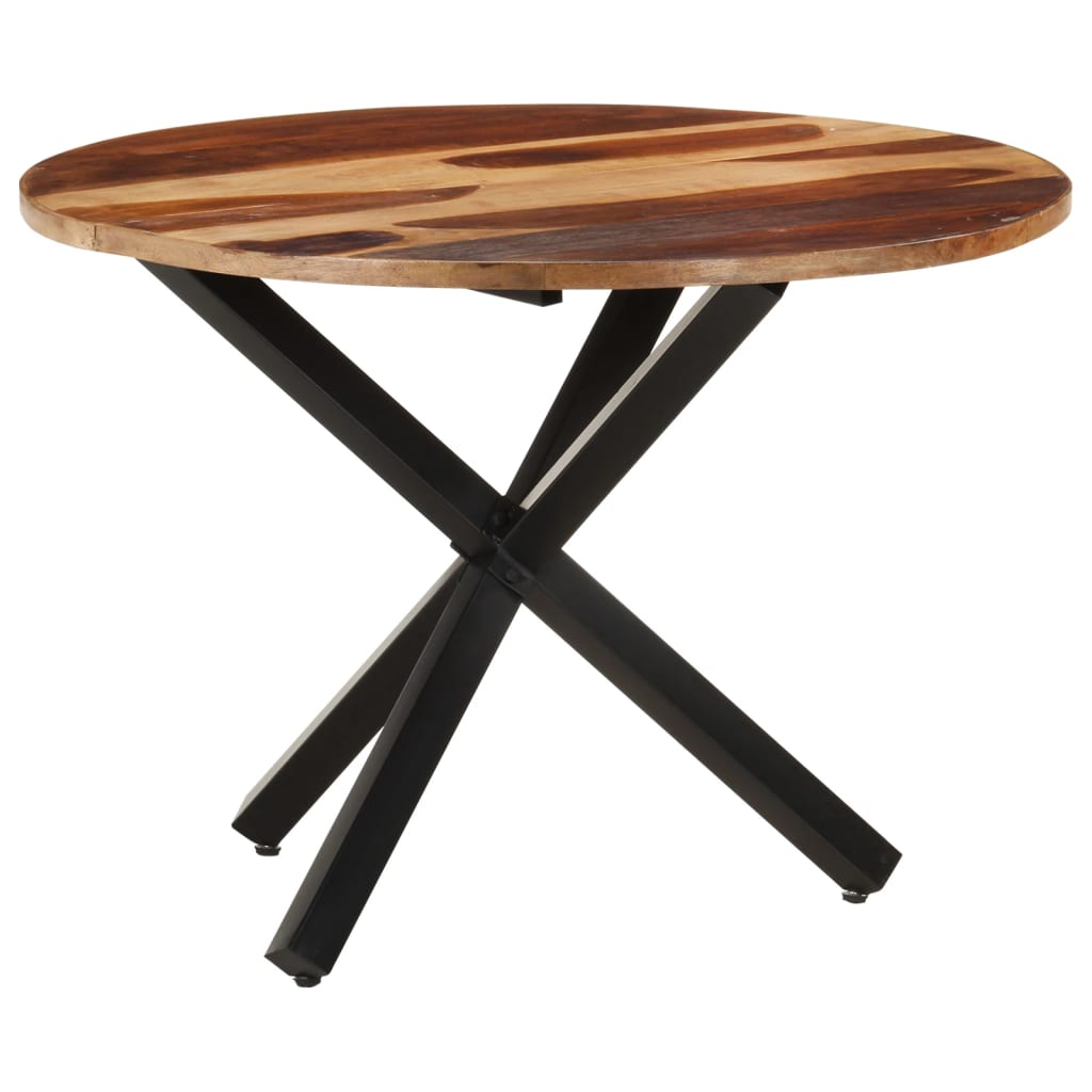Tavolo da Pranzo 100x100x75 cm Legno di Acacia Finitura Ambra - homemem39