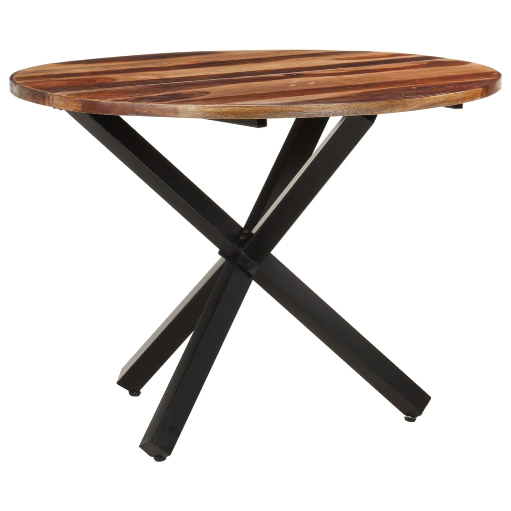 Tavolo da Pranzo 100x100x75 cm Legno di Acacia Finitura Ambra - homemem39