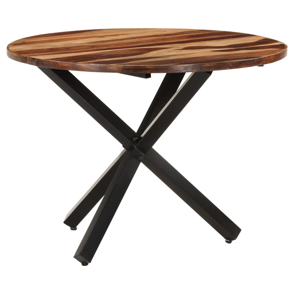 Tavolo da Pranzo 100x100x75 cm Legno di Acacia Finitura Ambra - homemem39