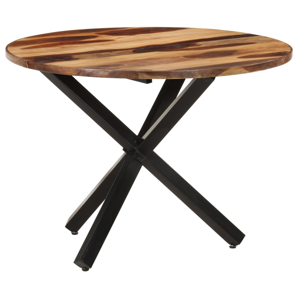 Tavolo da Pranzo 100x100x75 cm Legno di Acacia Finitura Ambra | homemem39