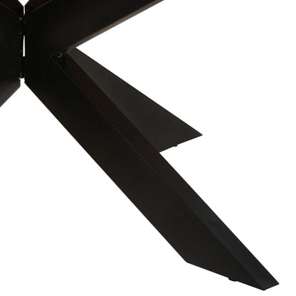 Tavolo da Pranzo Rotondo 175x75cm in Legno Massello di Recupero | homemem39