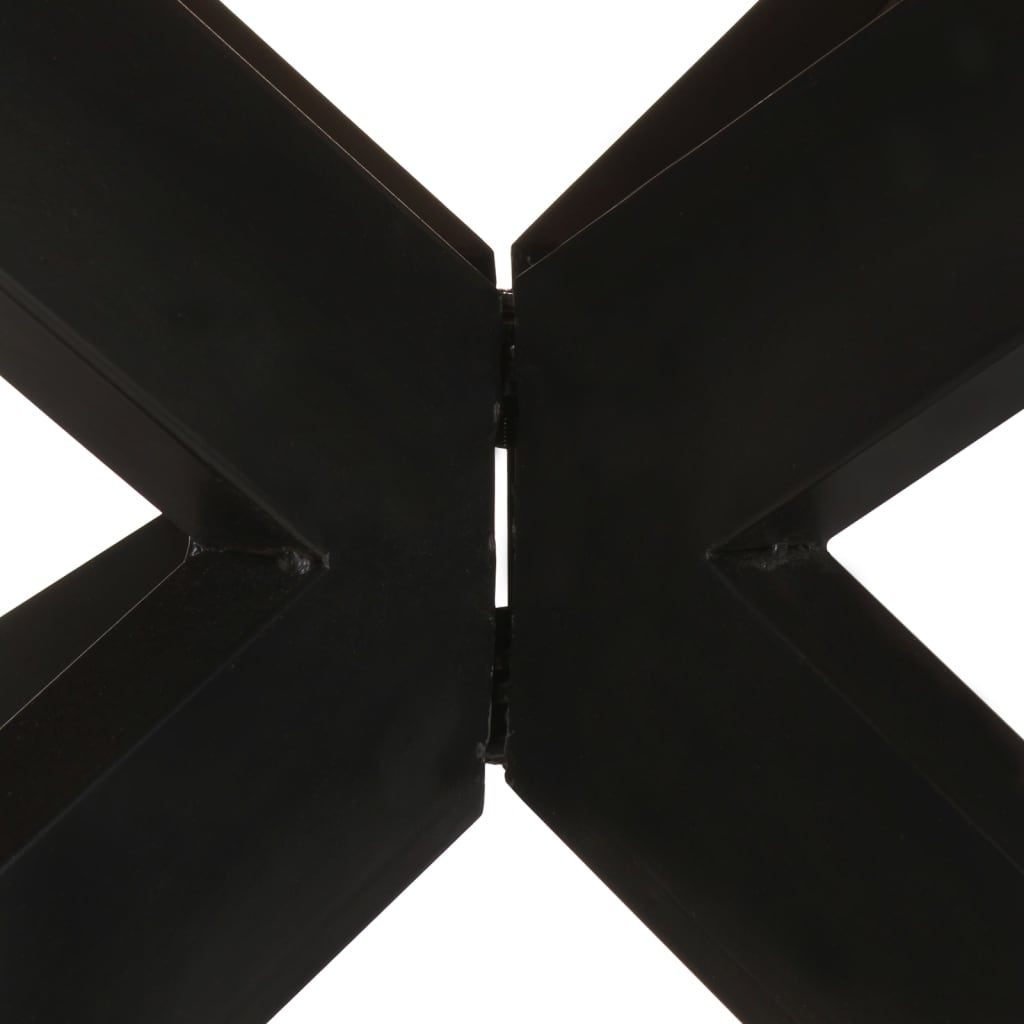 Tavolo da Pranzo Rotondo 175x75cm in Legno Massello di Recupero | homemem39