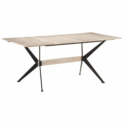Tavolo da Pranzo 180x90x76 cm in Legno Massello di Mango | homemem39