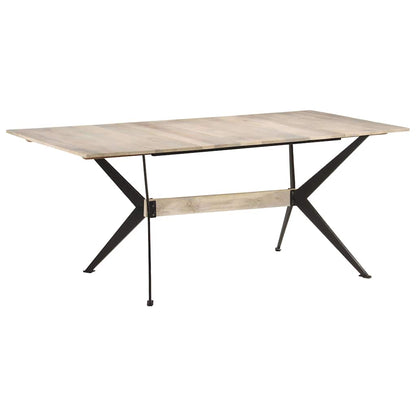 Tavolo da Pranzo 180x90x76 cm in Legno Massello di Mango