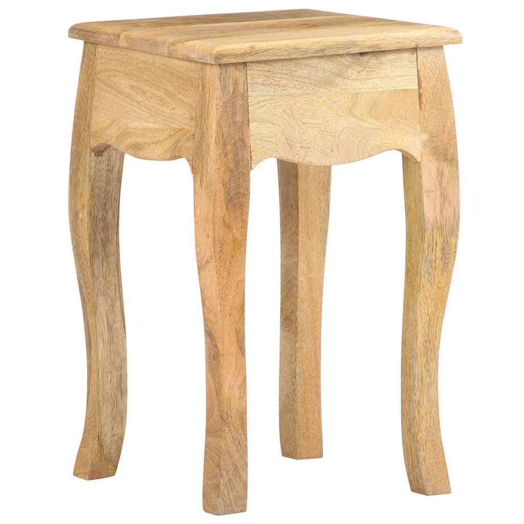 Comodino 28x28x46 cm in Legno Massello di Mango