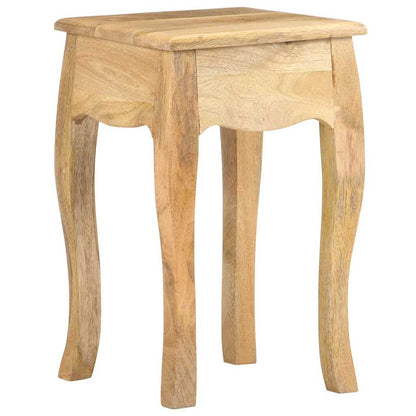Comodino 28x28x46 cm in Legno Massello di Mango