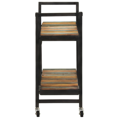 Carrello da Cucina 87x36x81 cm in Legno Massello di Recupero - homemem39