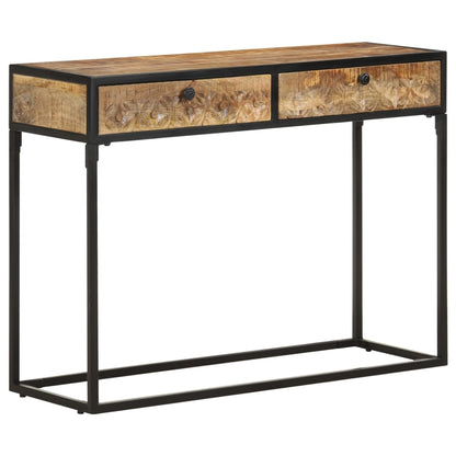 Tavolo Consolle 100x35x75 cm in Legno Massello di Mango | homemem39