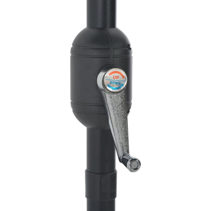 Ombrellone Balcone Palo Alluminio Terracotta 270x144x222cm Metà - homemem39