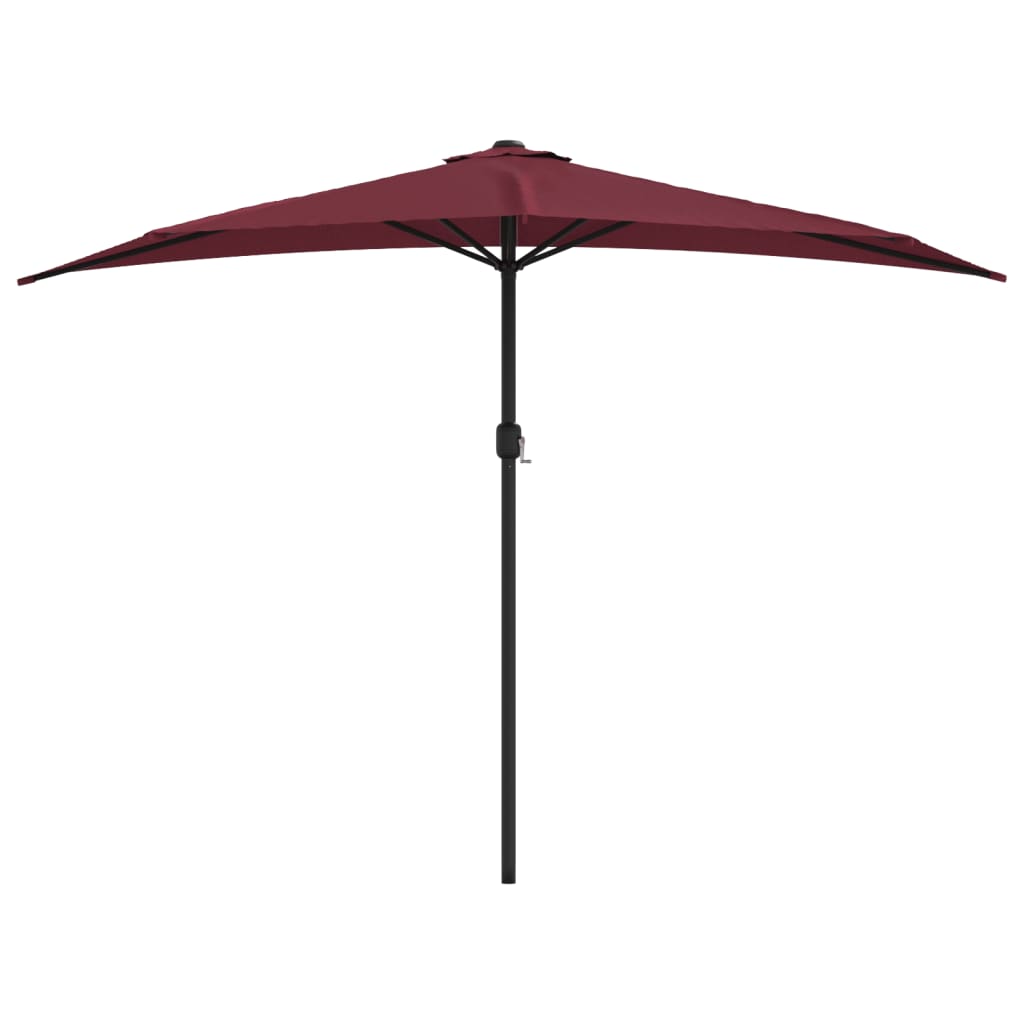 Ombrellone Balcone Palo in Alluminio Bordò 300x155x223cm a Metà | homemem39
