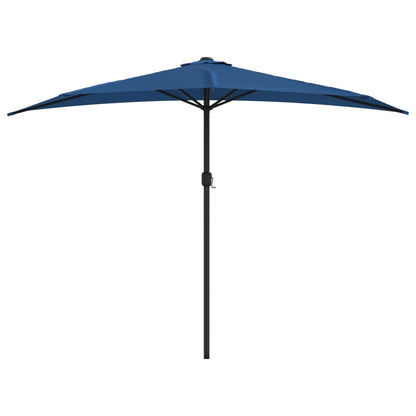 Ombrellone Balcone Palo in Alluminio Blu 300x155x223cm a Metà | homemem39
