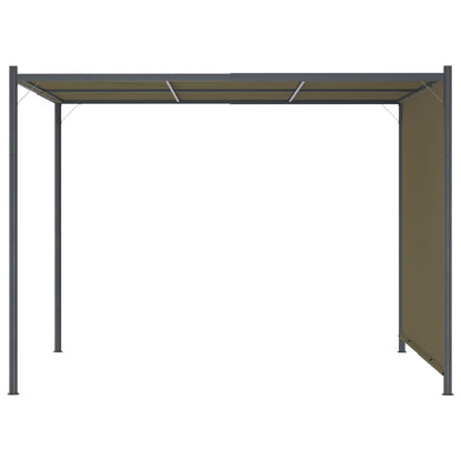 Gazebo da Giardino con Tetto Retrattile 3x3 m Talpa 180 g/m² | homemem39