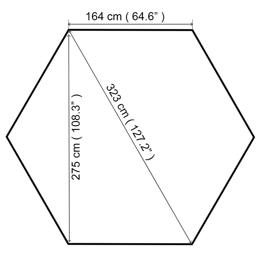 Gazebo da Giardino 323x275x265 cm Bianco 180 g/m² | homemem39