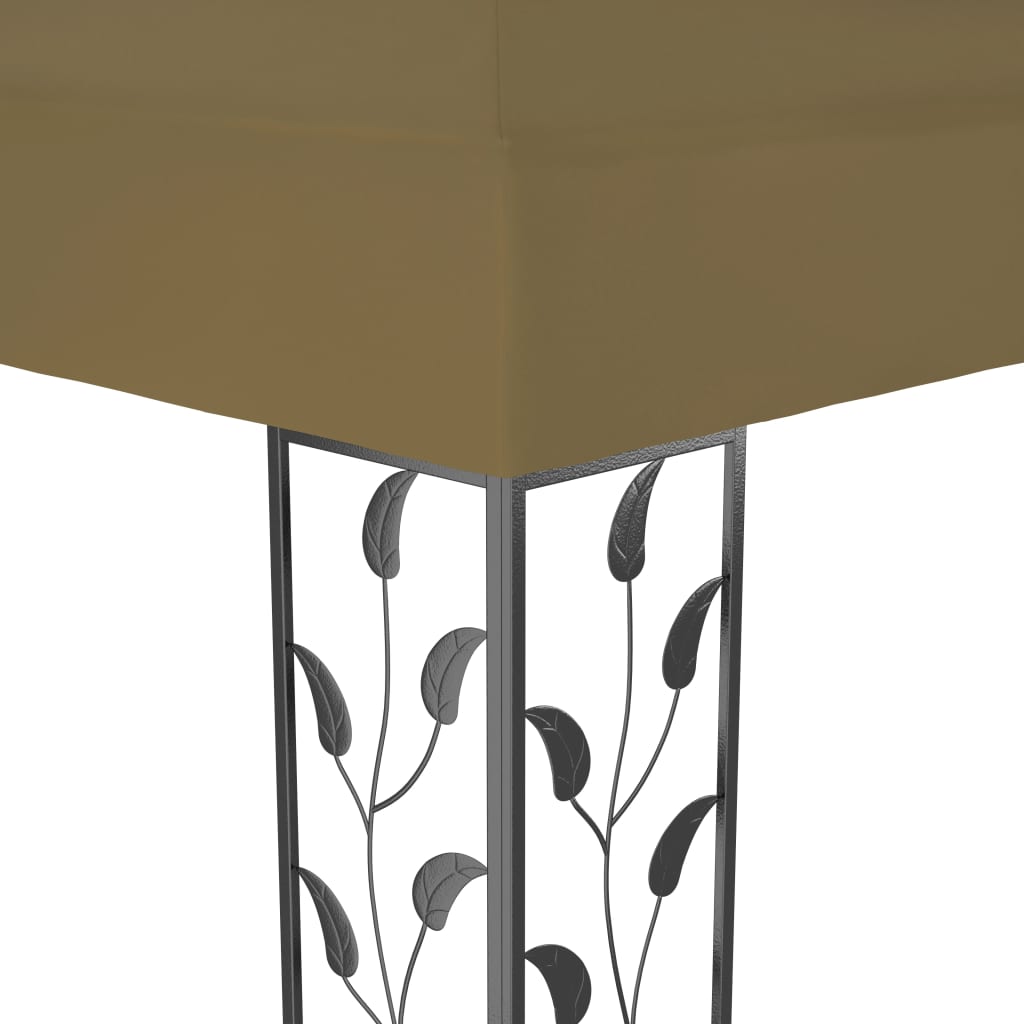 Gazebo con Tetto Doppio 3x4 m Grigio Talpa 180 g/m² | homemem39