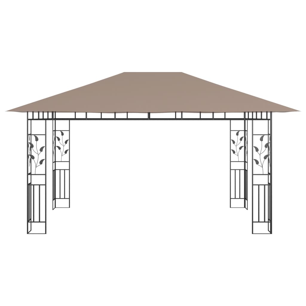 Gazebo con Zanzariera 4x3x2,73 m Talpa 180 g/m² - homemem39