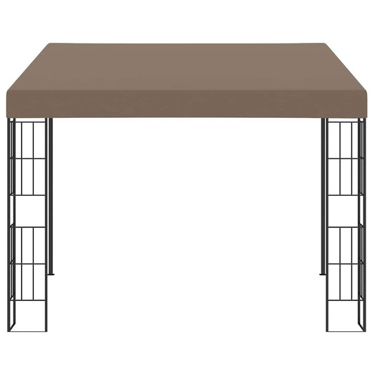 Gazebo a Parete 3x3 m Talpa in Tessuto