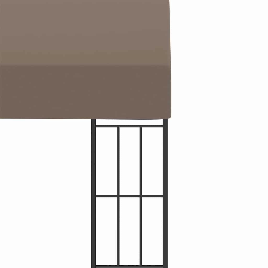 Gazebo a Parete 3x3 m Talpa in Tessuto