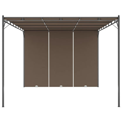 Gazebo da Giardino con Tenda Laterale 4x3x2,25 m Talpa - homemem39