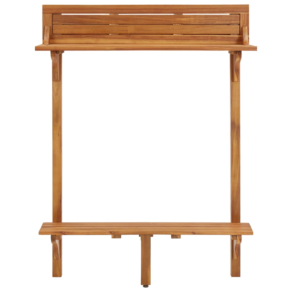 Tavolo da Bar da Balcone 90x37x122,5 cm in Massello di Acacia - homemem39
