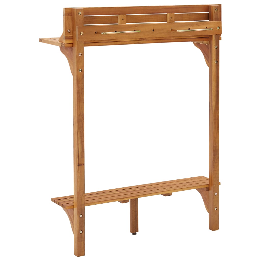 Tavolo da Bar da Balcone 90x37x122,5 cm in Massello di Acacia - homemem39