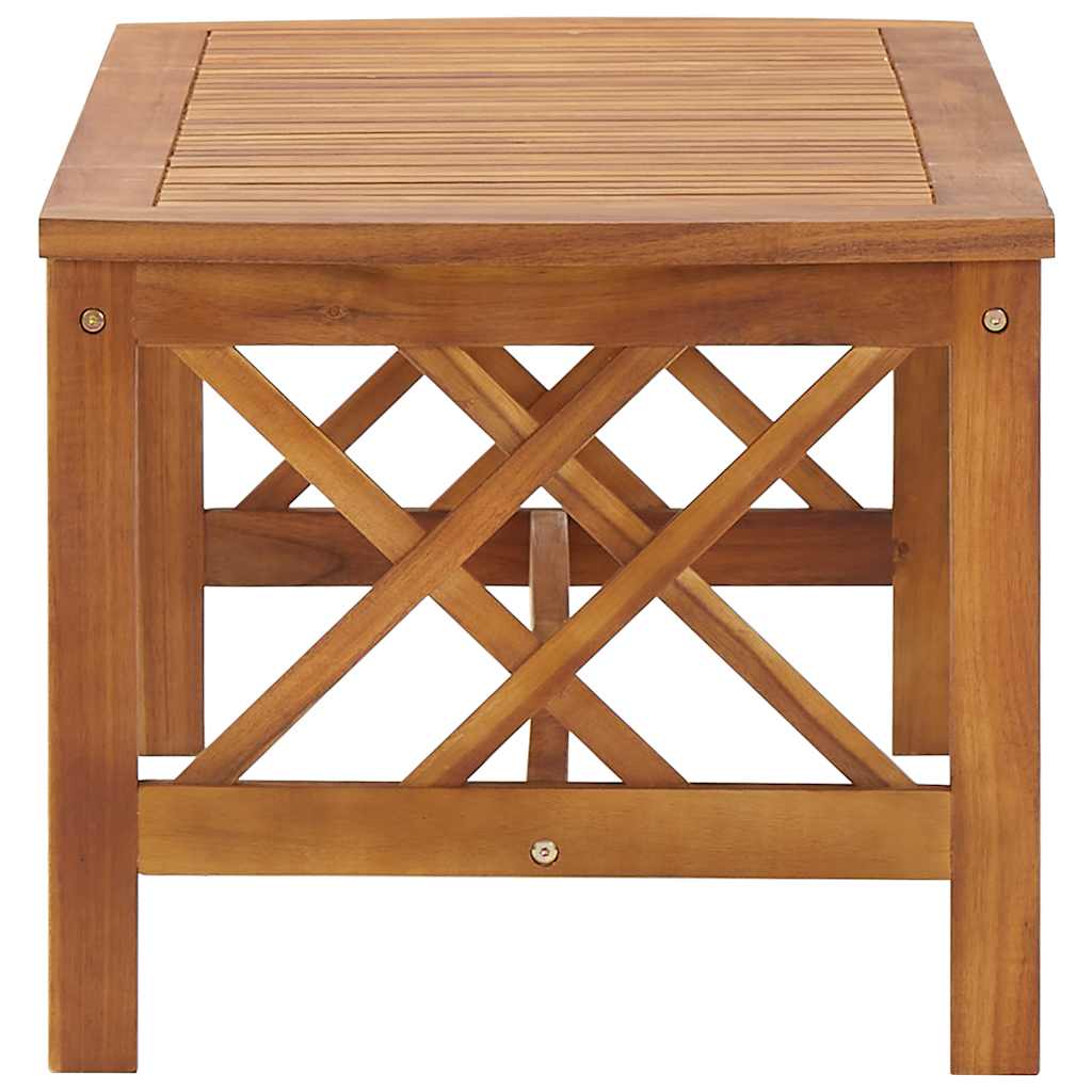 Tavolino da Salotto 102x50x43 cm in Legno Massello di Acacia | homemem39