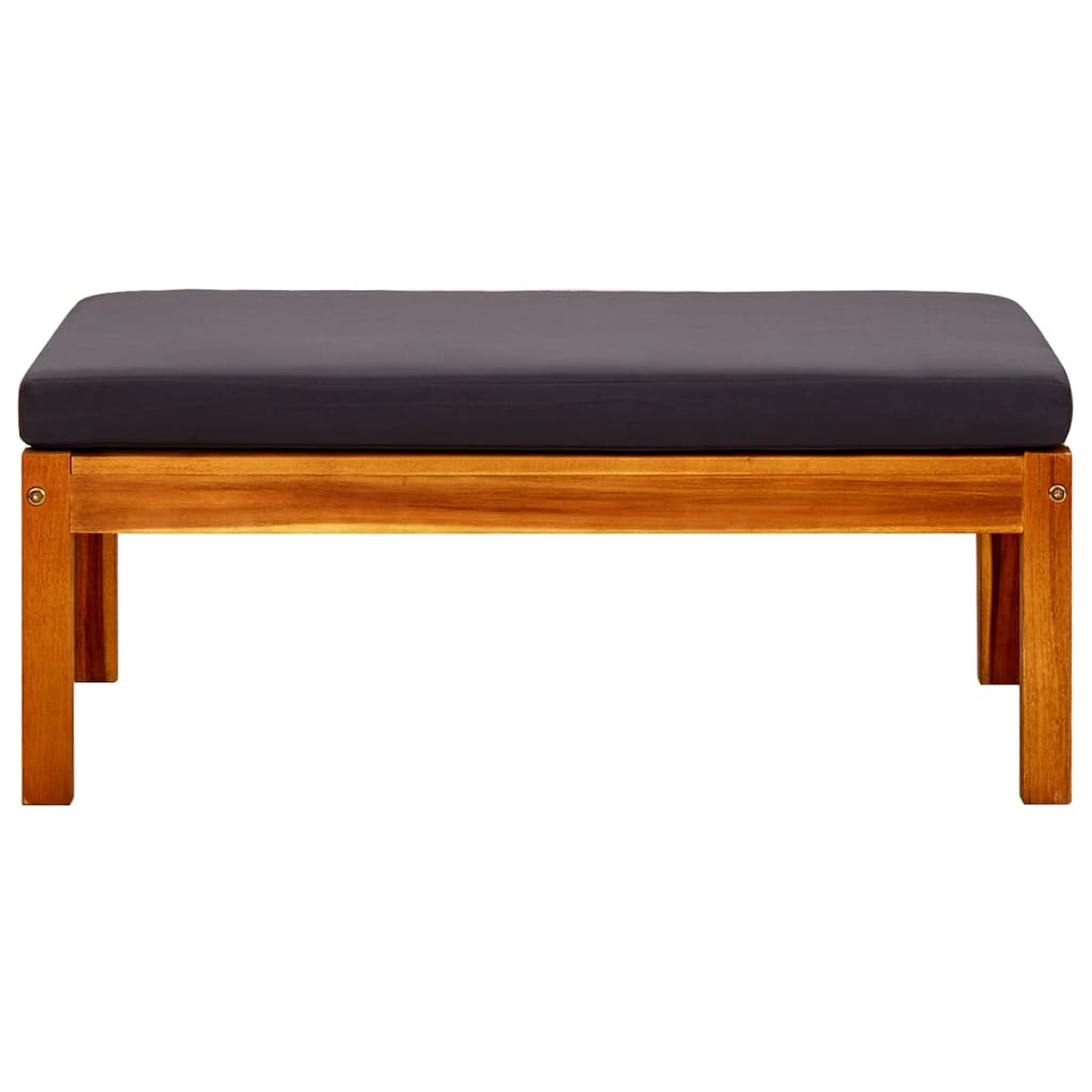 Poggiapiedi da Giardino 2 pz in Legno Massello di Acacia - homemem39