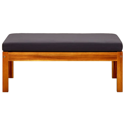 Poggiapiedi da Giardino 2 pz in Legno Massello di Acacia - homemem39