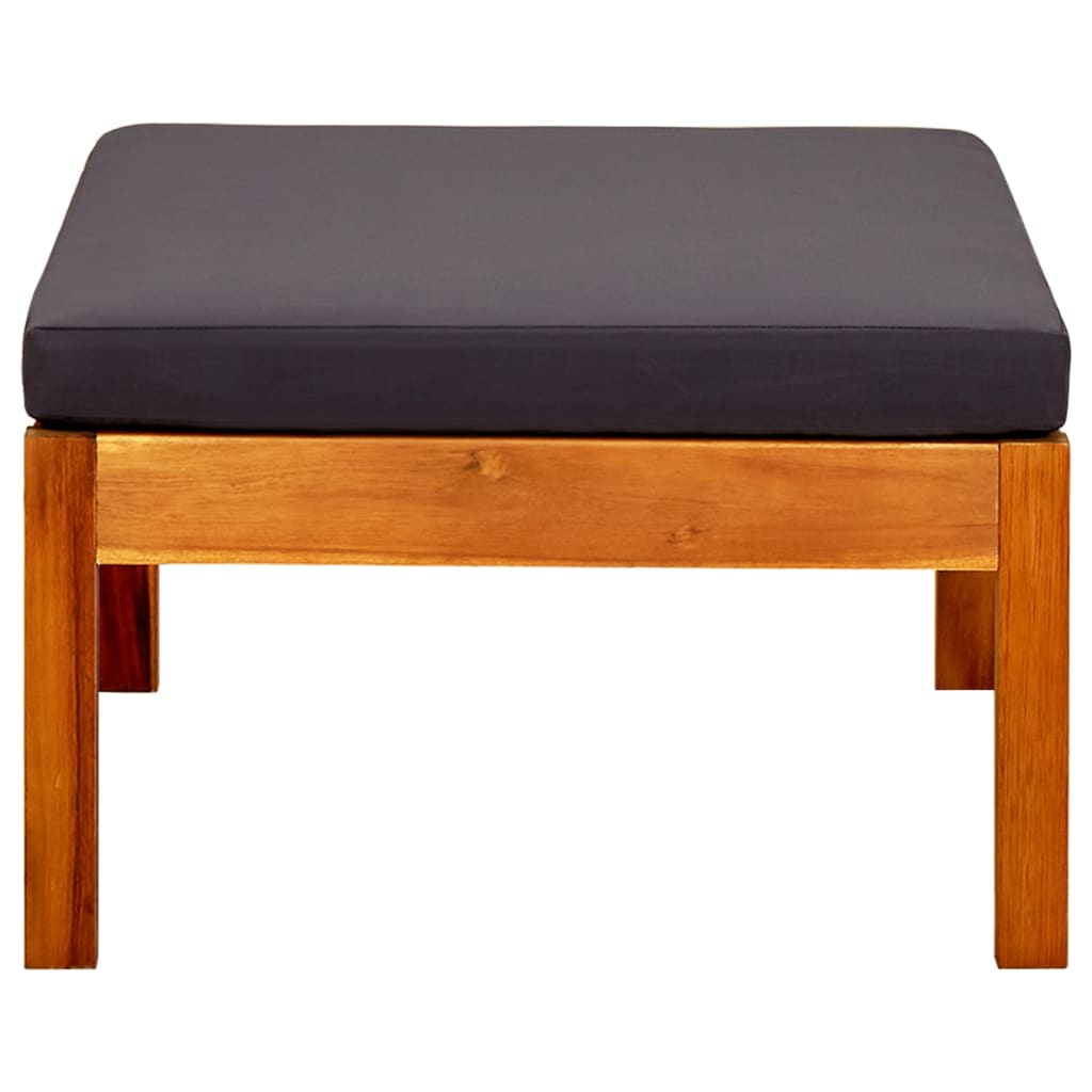 Poggiapiedi da Giardino 2 pz in Legno Massello di Acacia - homemem39