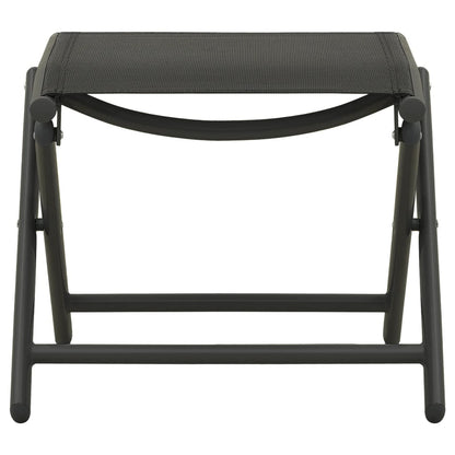 Set Divani da Giardino 3 pz in Textilene e Alluminio Nero - homemem39