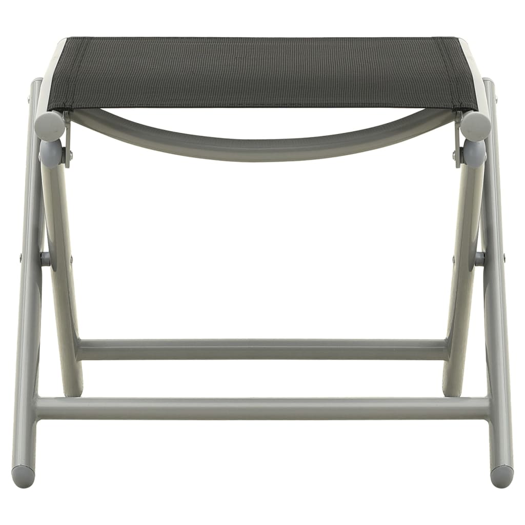 Set Divani da Giardino 3 pz in Textilene e Alluminio Argento - homemem39