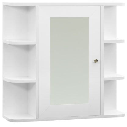 Armadietto a Specchio Bianco 66x17x63 cm in MDF - homemem39