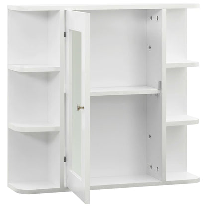 Armadietto a Specchio Bianco 66x17x63 cm in MDF - homemem39