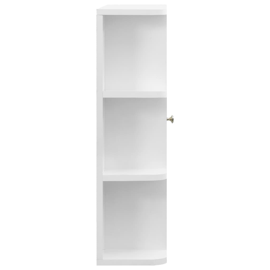 Armadietto a Specchio Bianco 66x17x63 cm in MDF - homemem39