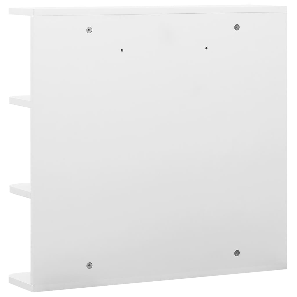 Armadietto a Specchio Bianco 66x17x63 cm in MDF - homemem39