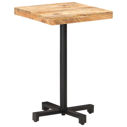 Tavolino da Bistrot Quadrato 50x50x75 cm Legno di Mango Grezzo | homemem39