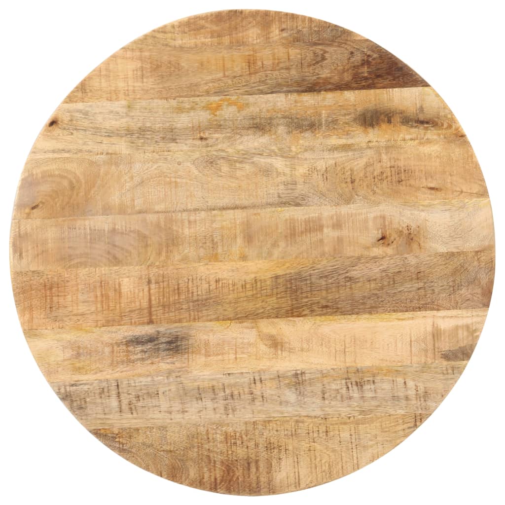 Tavolino da Bistrot Rotondo Ø70x75 cm in Legno di Mango Grezzo - homemem39