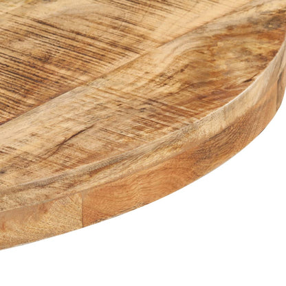 Tavolino da Bistrot Rotondo Ø70x75 cm in Legno di Mango Grezzo