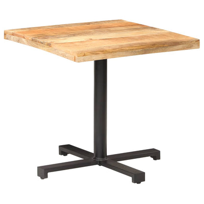 Tavolino da Bistrot Quadrato 80x80x75 cm Legno di Mango Grezzo | homemem39