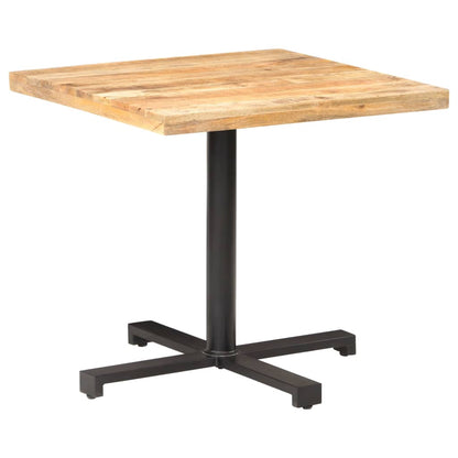Tavolino da Bistrot Quadrato 80x80x75 cm Legno di Mango Grezzo | homemem39