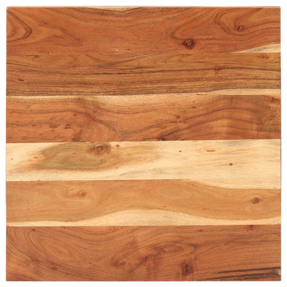 Tavolino da Bistrot Quadrato 60x60x75 cm in Massello di Acacia | homemem39