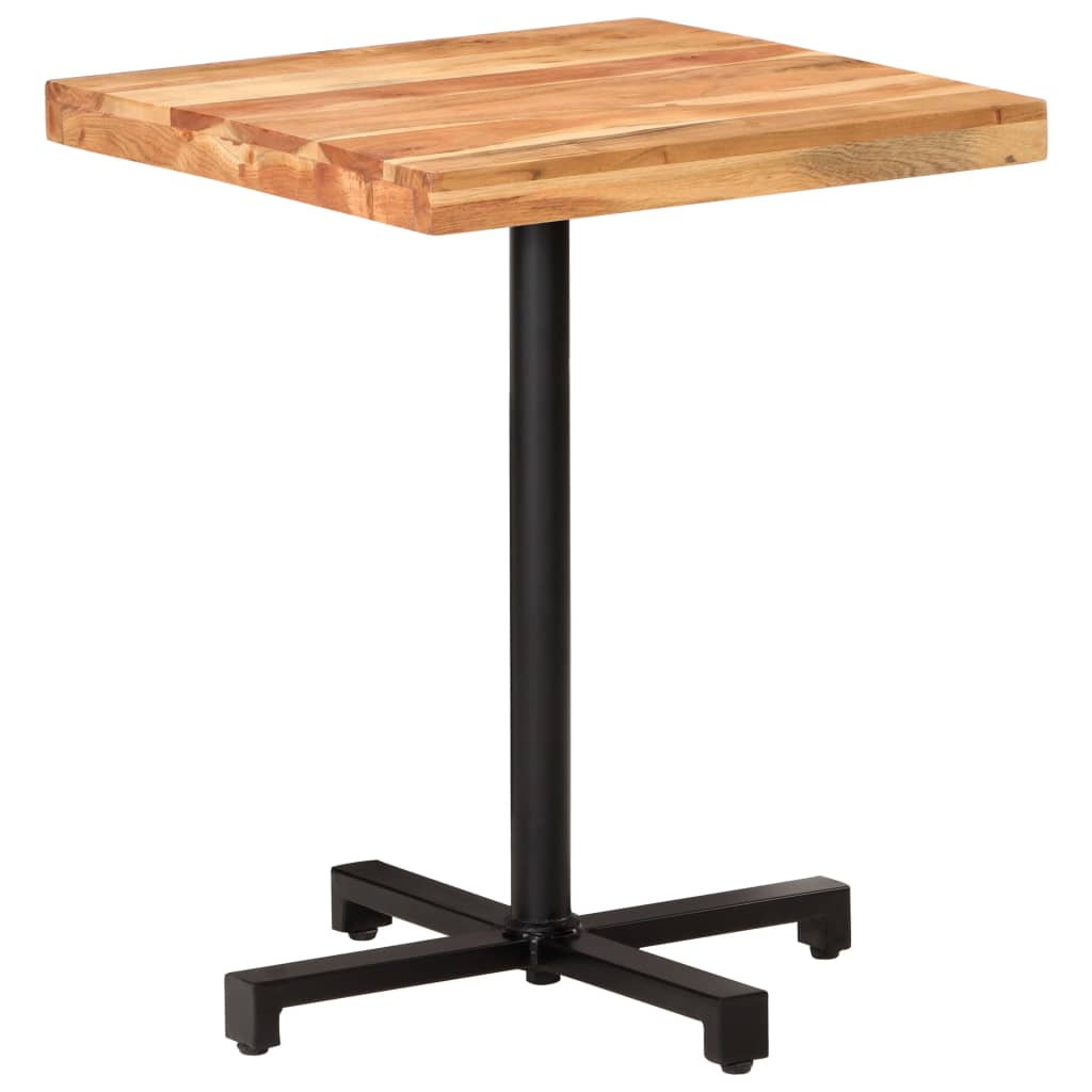 Tavolino da Bistrot Quadrato 60x60x75 cm in Massello di Acacia | homemem39